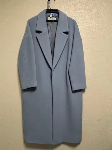 오버 사이즈 라이트 블루 롱 코트 plage 플라주 38