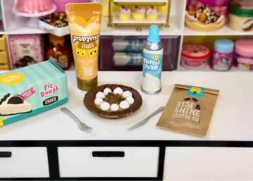 미니 버스 초코파이 바비 미니어처 식품 리멘트