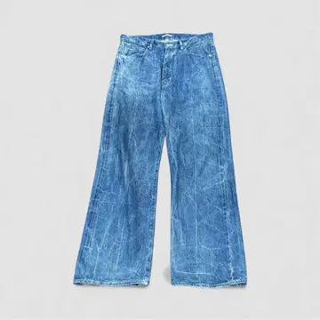 AURALEE 셀비지 페이디드 라이트 데님