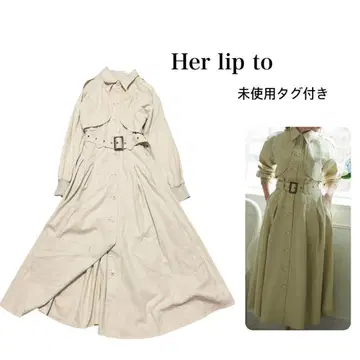 미사용 택 포함 Her lip to Spring 드레스 코트 M