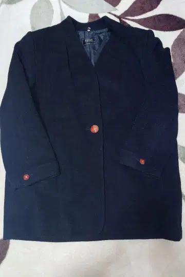 MISSEL 울 코트 미들 기장 다크 네이비