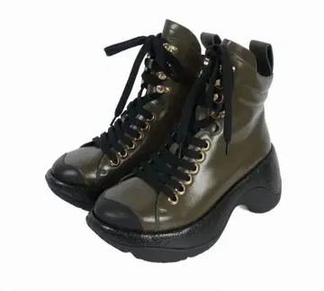 4ccccees 레이스업 부츠 카키 37