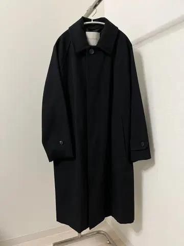 Mackintosh 오버 사이즈 발마칸 코트 블랙 36