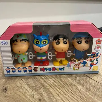 한국 한정판 짱구는 못말려(크레용 신짱) 태엽 피규어 세트