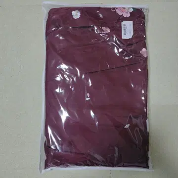 12/16까지 세일! 꽃무늬 자수 와인 레드 하카마 L 사이즈 새상품