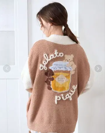 택 포함 새상품 젤라또피케 베비모코 하치미츠 베어 피케점퍼