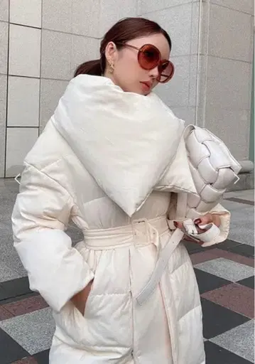 eimy istoire 머플러 세트 에어리 다운 코트