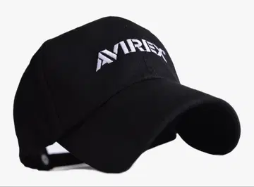 AVIREX 한정판 모델 캡 모자 남성용 블랙 시리즈 블랙