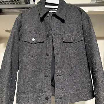 ZARA 다크 그레이 데님 자켓 S