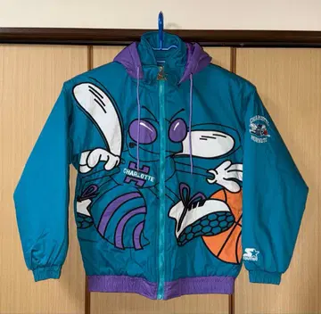 초 레어 새상품급 스타터 NBA 샬롯 호넷츠 후디 자켓 L