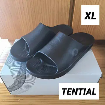TENTIAL 회복 샌들 Slide 블랙 XL