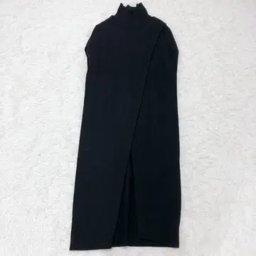 셀렉 모카 센터 슬릿 터틀 니트 롱 원피스