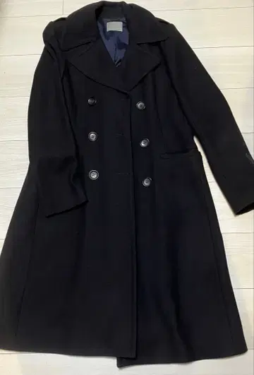 띠어리 럭스 네이비 롱 코트 사이즈 40