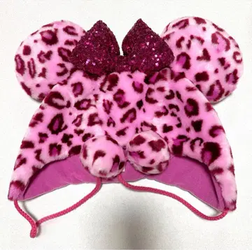 미니 마우스 레오파드 무늬 모자 핑크 2025