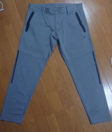 Callaway 그레이 스트레치 팬츠 지퍼 포켓 부착