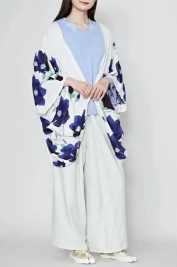 와모노야 카야 꽃무늬 UV컷 가디건 긴팔