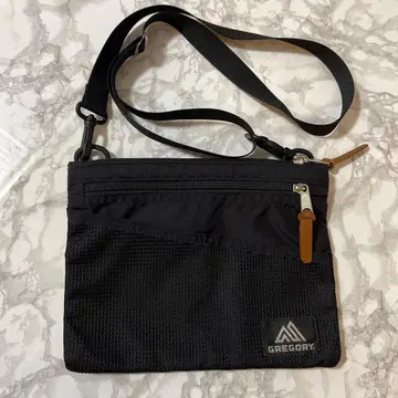 [ 컨디션 최상 ] GREGORY 사코슈 숄더백 블랙