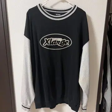 XLARGE 블랙 그레이 맨투맨 L 사이즈