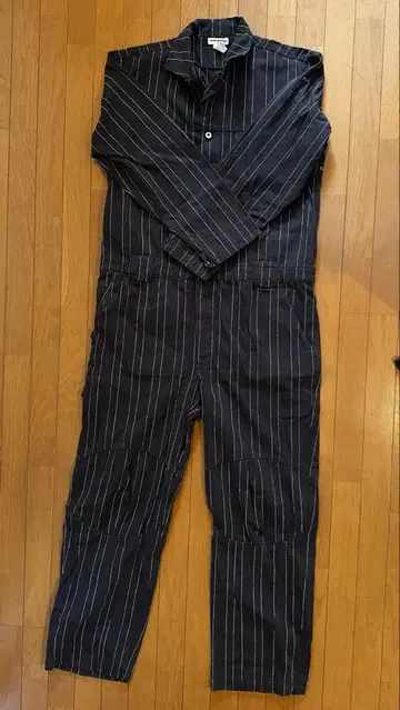 sun disk 헤링본 스트라이프 오버롤 3L