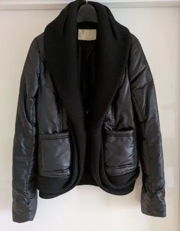 LE CIEL BLEU 블랙 블랙 다운 자켓 코트 숏