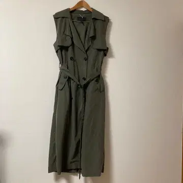 BCBG MAXAZRIA 트렌치 베스트 카키 톨 사이즈