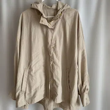 rps 베이지 후드 부착 오버 사이즈 마운틴 후드티