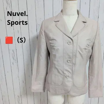 누벨 스포츠 테일러드 자켓 오피스 포멀 S 베이지