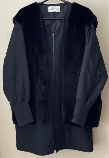 차코 옷장 퍼 포함 블랙 퀼트 자켓 F 사이즈