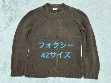 폭시 부티크 브라운 크루넥 니트 긴팔