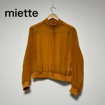 miette 미 오렌지 상의 시스루 비침