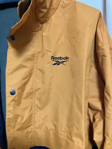 리복 후드 부착 자켓 오렌지 블랙