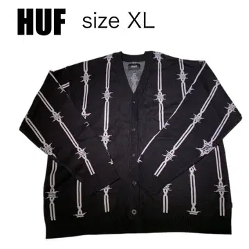 HUF 가디건 XL 블랙