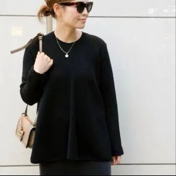 Deuxieme Classe 스무스 니트 플레어 풀오버 블랙