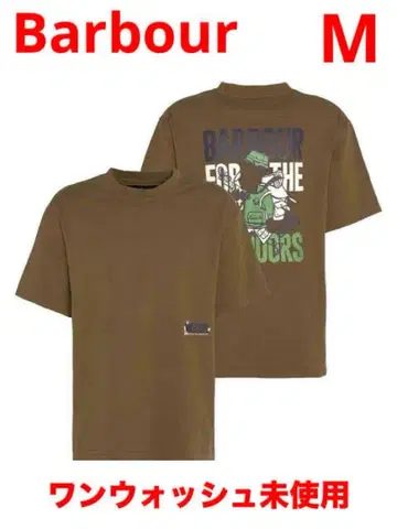 바버 Leonard 백 그래픽T셔츠 [ 올리브 ]