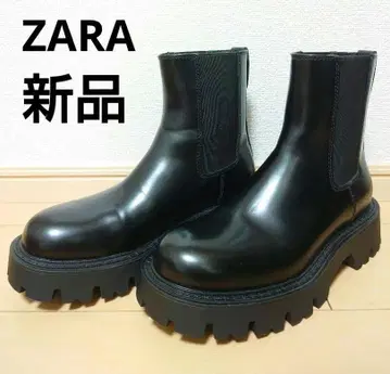ZARA 새상품 완판템 청키 부츠 사이드 고어 부츠 통굽 첼시