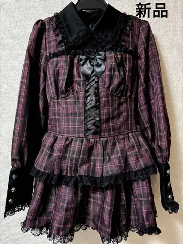 NOEMIE 티어드 레이스업 셋업 노에미 핑크 새상품