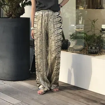 TODAYFUL 새틴 와이드 팬츠