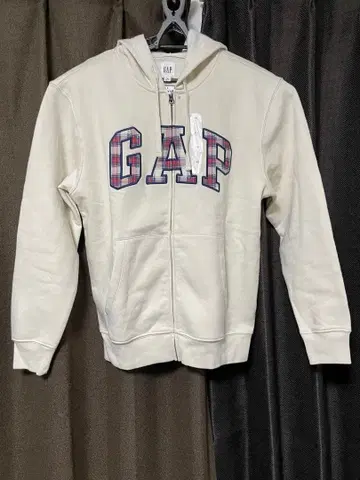GAP 후드 부착 후드티 XS 아이보리