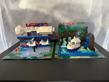 디즈니 파크 블록 세트 스페이스 마운틴과 정글 크루즈