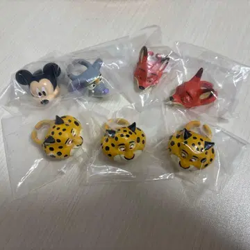 주토피아 가챠가챠 반지 7개 세트 판매