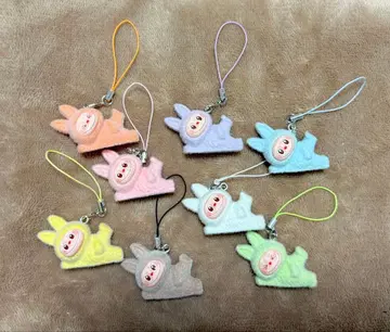 러브부 마스코트 스트랩 키링 8개 세트