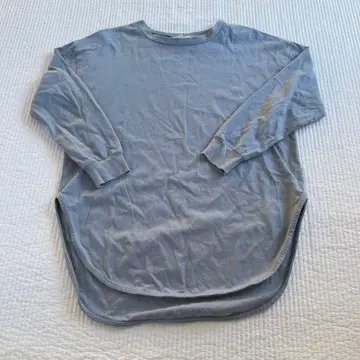 GAP 갭 S 사이즈 블루 그레이 긴팔 T셔츠 코튼 100%