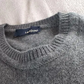 LARDINI 그레이 캐시미어 울 니트 스웨터 미사용 새상품