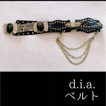 d.i.a. 장식 벨트 블랙