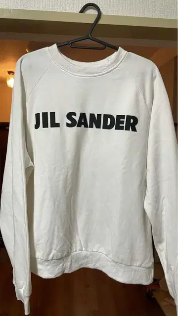 JIL SANDER 화이트 로고 맨투맨