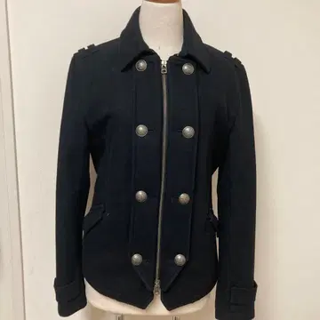 PPFM 나폴레옹 코트 울 블랙 M y2k