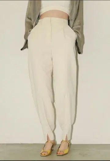 [ CLANE ] SLIT HEM BALLOON PANTS