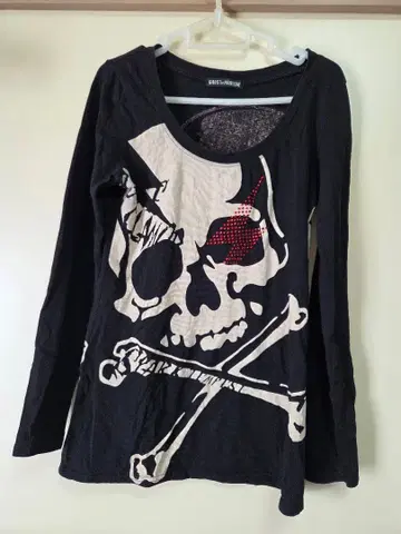 GHOST of HARLEM 스컬 롱 T