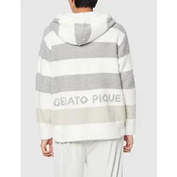 [택 포함 새상품] gelatopique 파우더 트림 보더 후드티