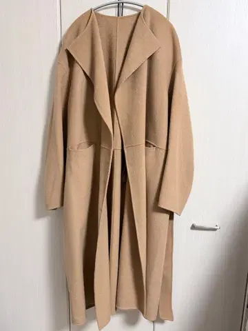 [새상품급] BABYLONE 카멜 울 롱 코트 F